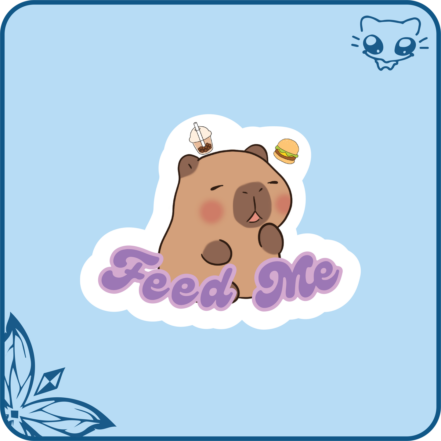 Goofy Capybara Stickers
