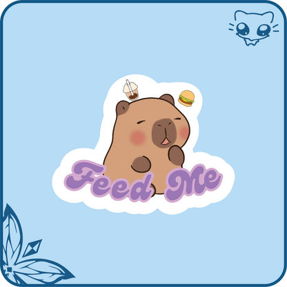 Goofy Capybara Stickers