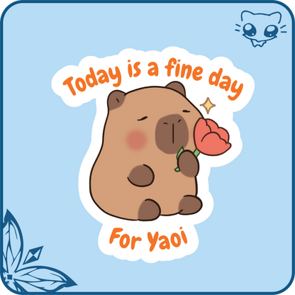 Goofy Capybara Stickers
