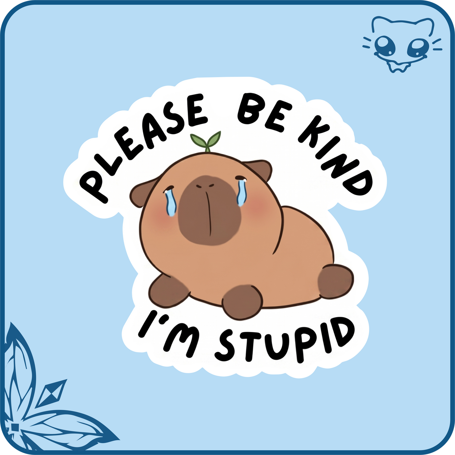 Goofy Capybara Stickers