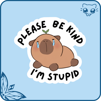 Goofy Capybara Stickers
