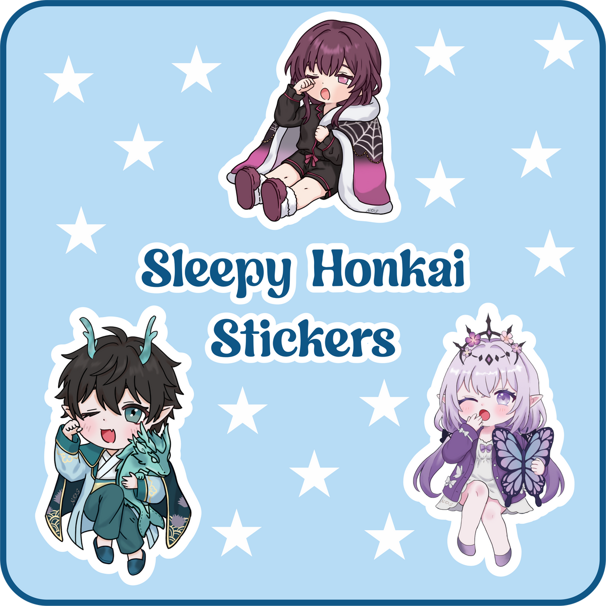 Sleepy Honkai Star Rail Stickers
