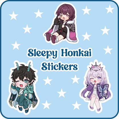 Sleepy Honkai Star Rail Stickers