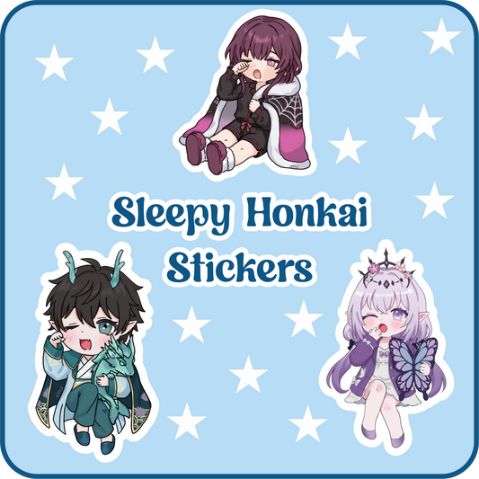 Sleepy Honkai Star Rail Stickers