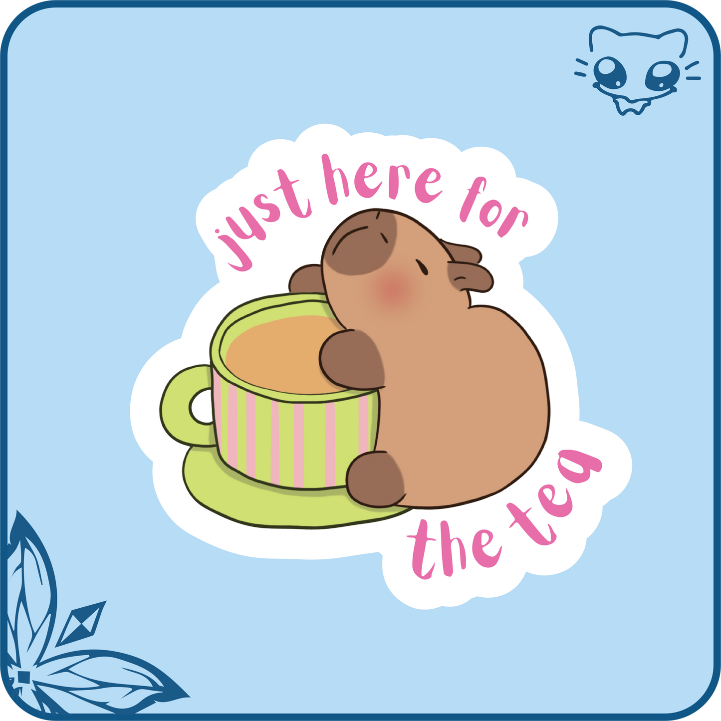 Goofy Capybara Stickers