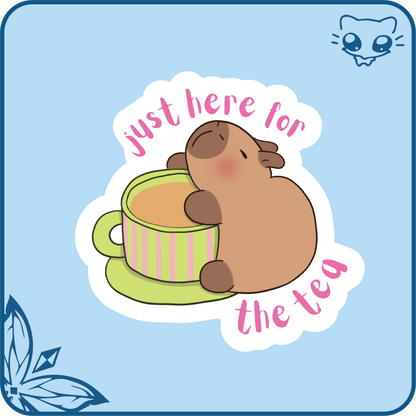 Goofy Capybara Stickers